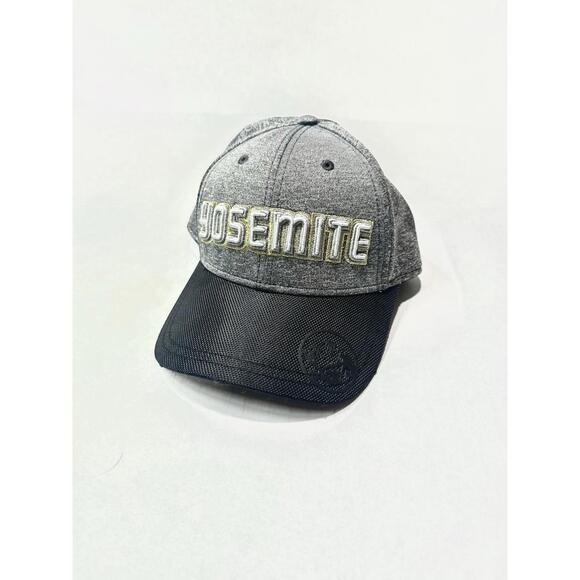Other - Yosemite National Park Mens Hat Gray Embroidered Black Firm Bill Adjustable